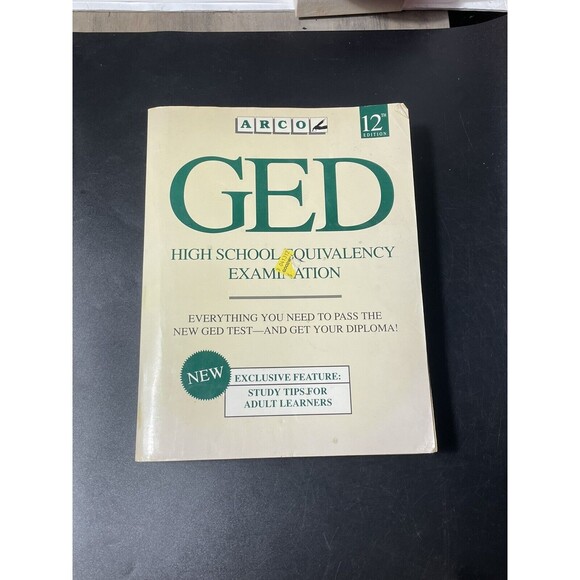 GED High school Equivalency Examination By ARCO Book Education - Picture 1 of 4